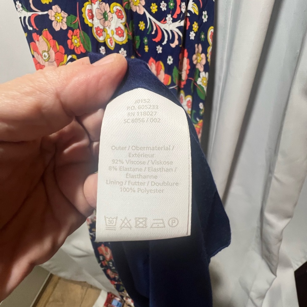 Boden NWT Floral Maxi Dress Navy Wrap Bodice Sleeveless | Spring Summer - Picture 7 of 7